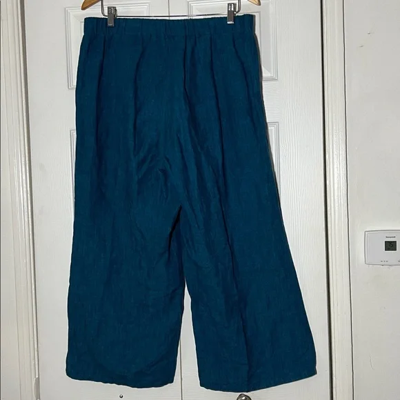 Eileen Fisher Organic Linen Wide Leg Pant Women’s Medium - Picture 3 of 6